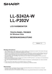 Sharp LL-P202V Bedienungsanleitung