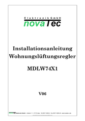 NovaTec MDLW74X1 Installationsanleitung
