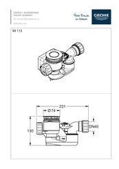 Grohe 49 113 Installationsanleitung