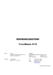Burster ForceMaster 9110 Bedienungsanleitung