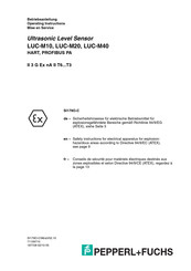Pepperl+Fuchs LUC-M20 Betriebsanleitung