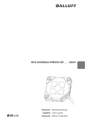 Balluff BCS Q40BBAA-PIM20C-EP GS04 Serie Betriebsanleitung