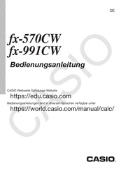 Casio fx-991CW Bedienungsanleitung