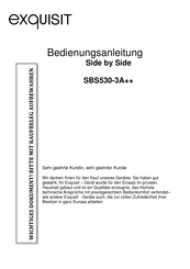 exquisit SBS530-3A++ Bedienungsanleitung
