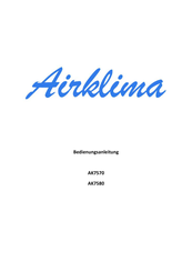 Airklima AK7570 Bedienungsanleitung