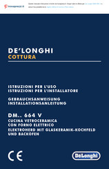 DeLonghi DM 664 V-Serie Gebrauchsanweisung Und Installationsanleitungen