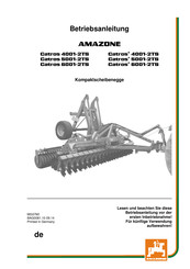 Amazone Catros 5001-2TS Betriebsanleitung