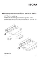 bora PKAS Bedienungs- Und Montageanleitung