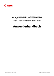 Canon imageRUNNER ADVANCE DX 719i Anwenderhandbuch