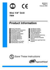 Ingersoll-Rand 7804 Technische Produktdaten