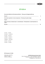 Bitzer ST-610-4 System-Planung Und Ausführung