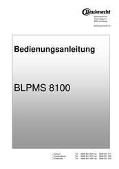 Bauknecht BLPMS 8100 Bedienungsanleitung