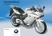 BMW Motorrad F 800 ST 2010 Betriebsanleitung