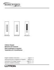 Lutron HomeWorks interactive HWI-KP5-DW Installationsanleitung