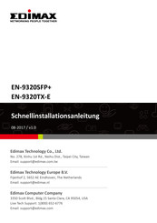Edimax EN-9320TX-E Schnellinstallationsanleitung