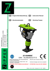 Zipper Maschinen ZI-RAM80C Originalbetriebsanleitung