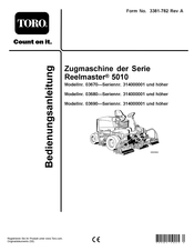 Toro Reelmaster 5010 series Bedienungsanleitung