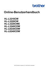 Brother HL-L3240CDW Online Benutzerhandbuch
