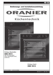 Oranier EBH 9913 Bedienungs- Und Installationsanleitung