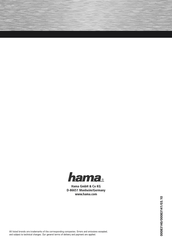Hama 00113756 Bedienungsanleitung