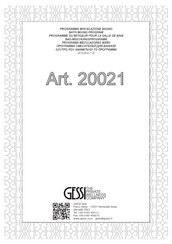 Gessi 20021 Bedienungsanleitung