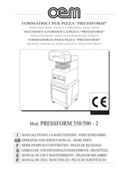 OEM PRESSFORM 350/500-2 Gebrauchs- Und Instandhaltungshandbuch