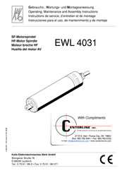 KaVo EWL 4031 Gebrauchs-, Wartungs- Und Montageanweisung