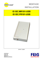 OBID i-scan ID ISC.PR101-USB Installationsanleitung