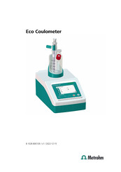 Metrohm Eco Coulometer Bedienungsanleitung