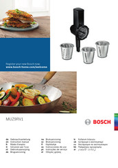 Bosch TastyMoments MUZ9RV1 Gebrauchsanleitung