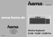 Hama Slimline SL200 Bedienungsanleitung
