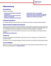 Lexmark C752 Kurzanleitung