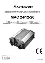 Mastervolt MAC 24/12-20 Betriebsanleitung