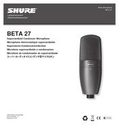 Shure BETA 27 Bedienungsanleitung