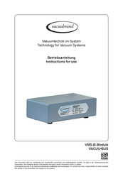 vacuubrand VMS-B-Modul Betriebsanleitung