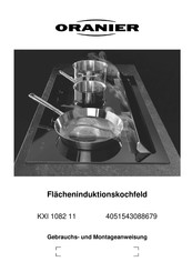 Oranier KXI 1082 11 Gebrauchs- Und Montageanweisung