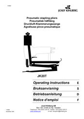 Josef Kihlberg JK20T Betriebsanleitung