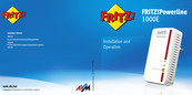 AVM FRITZ!Powerline 1000E Installation Und Betrieb