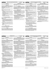Asco 262 Serie Betriebsanleitung