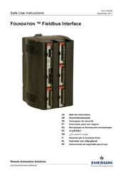 Emerson FOUNDATION Fieldbus Interface Bedienungsanleitung