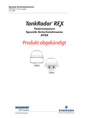 Emerson ROSEMOUNT TankRadar REX Bedienungsanleitung