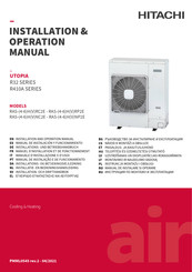 Hitachi RAS-5HVRP2E Installations- Und Betriebshandbuch
