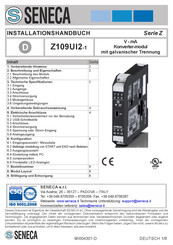 Seneca Z Serie Installationshandbuch