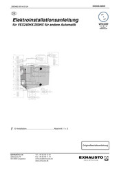 Exhausto VEX240HX Elektroinstallationsanleitung