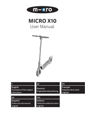 m-cro MICRO X10 Originalbetriebsanleitung