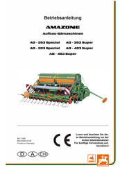 Amazone AD-453 Super Betriebsanleitung