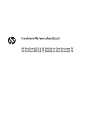 HP ProOne 600 G3 21 Zoll All-in-One Business PC Hardware-Referenzhandbuch