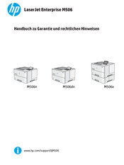 HP LaserJet Enterprise M506 Handbuch Zu Garantie Und Rechtlichen Hinweisen