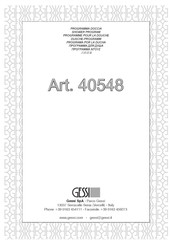 Gessi 40548 Installationsanleitung