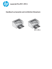 HP LaserJet Pro M11 Handbuch Zu Garantie Und Rechtlichen Hinweisen